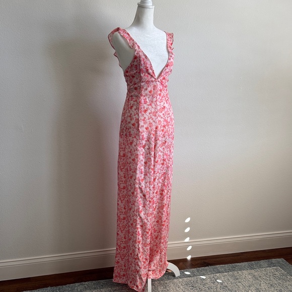 RESA Pink and White Floral jumpsuit - Picture 3 of 11